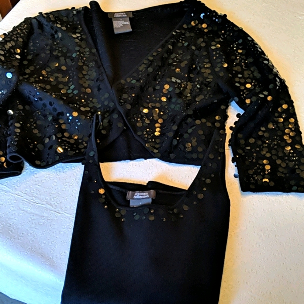DRESS BARN COLLECTION SHRUG&TANK